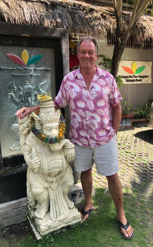 Bill Burridge in Balangan, Bali