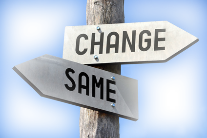 Change-Same signpost