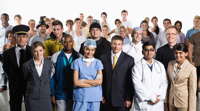 Diverse group of career people Diverse group of career people