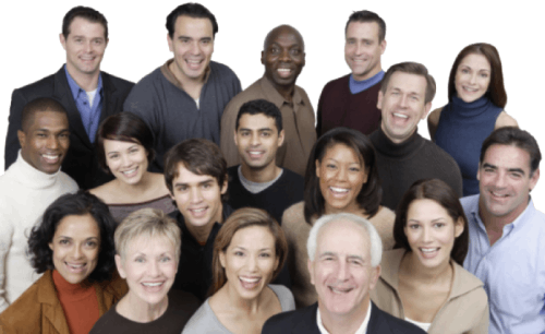 Happy diverse people Happy diverse people