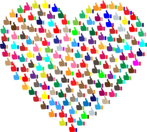Heart with thumbs up