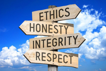 Ethics and integrity as a value