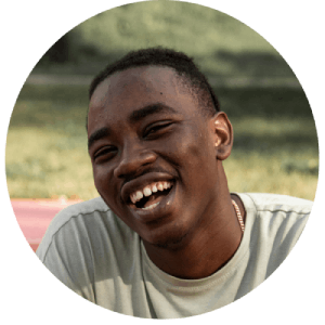 Man happy round crop Man happy round crop