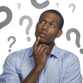 Man with questions Man with questions