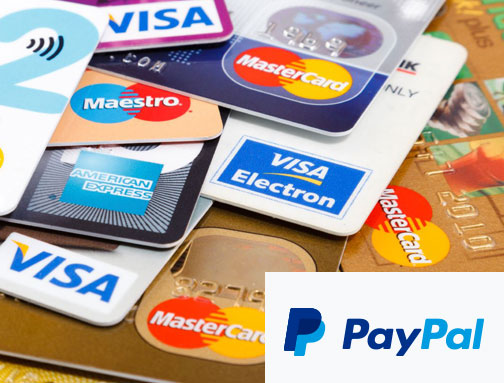 pay by card or paypal