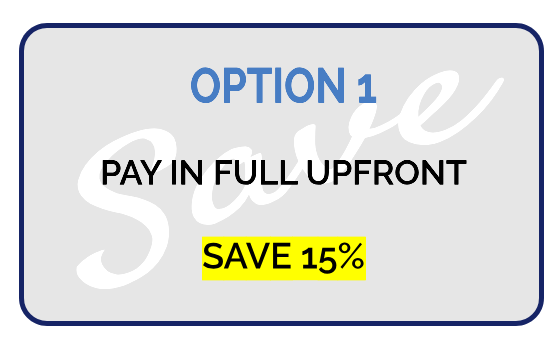 Payment option 1 upfront Payment option 1 upfront