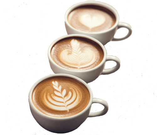 Three coffees Three coffees