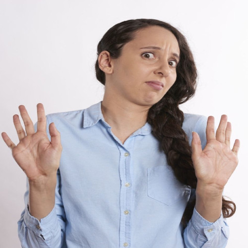 woman looking shocked woman looking shocked