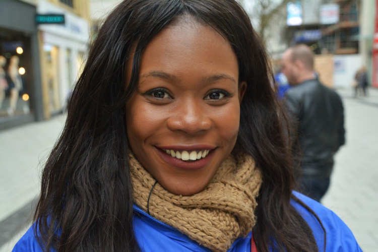 Lady with big smile